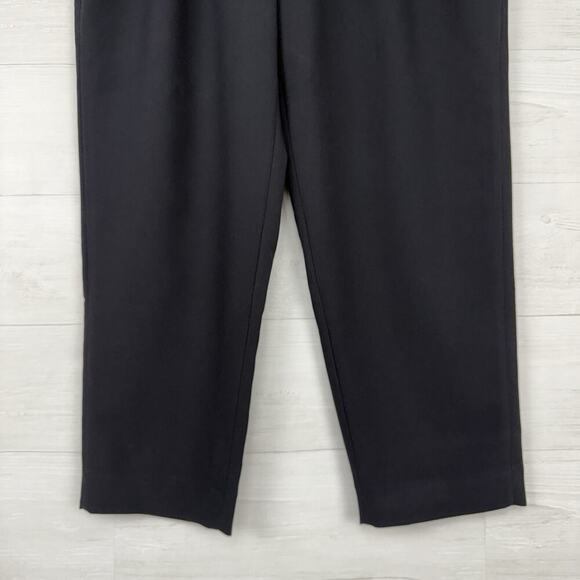 Abercrombie & Fitch Tailored Pants Women 32 / 14 Black High Rise Trousers Sloane - Picture 3 of 14